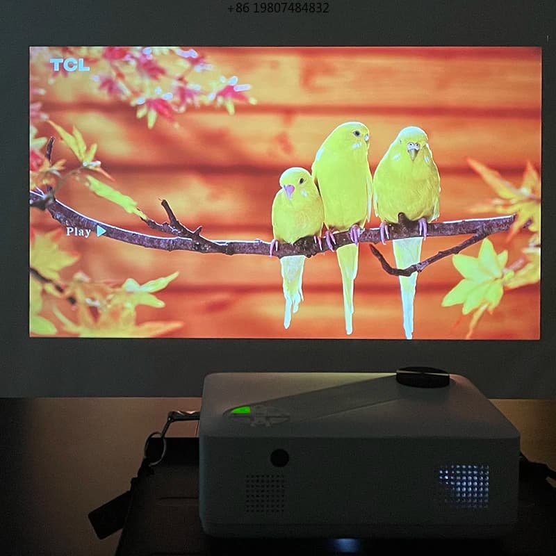 Throw Business Speaker Proyector with Screen Mirror Android 4K Wireless Projector with 1080P LCD Smart Mobile LED Wifi Short