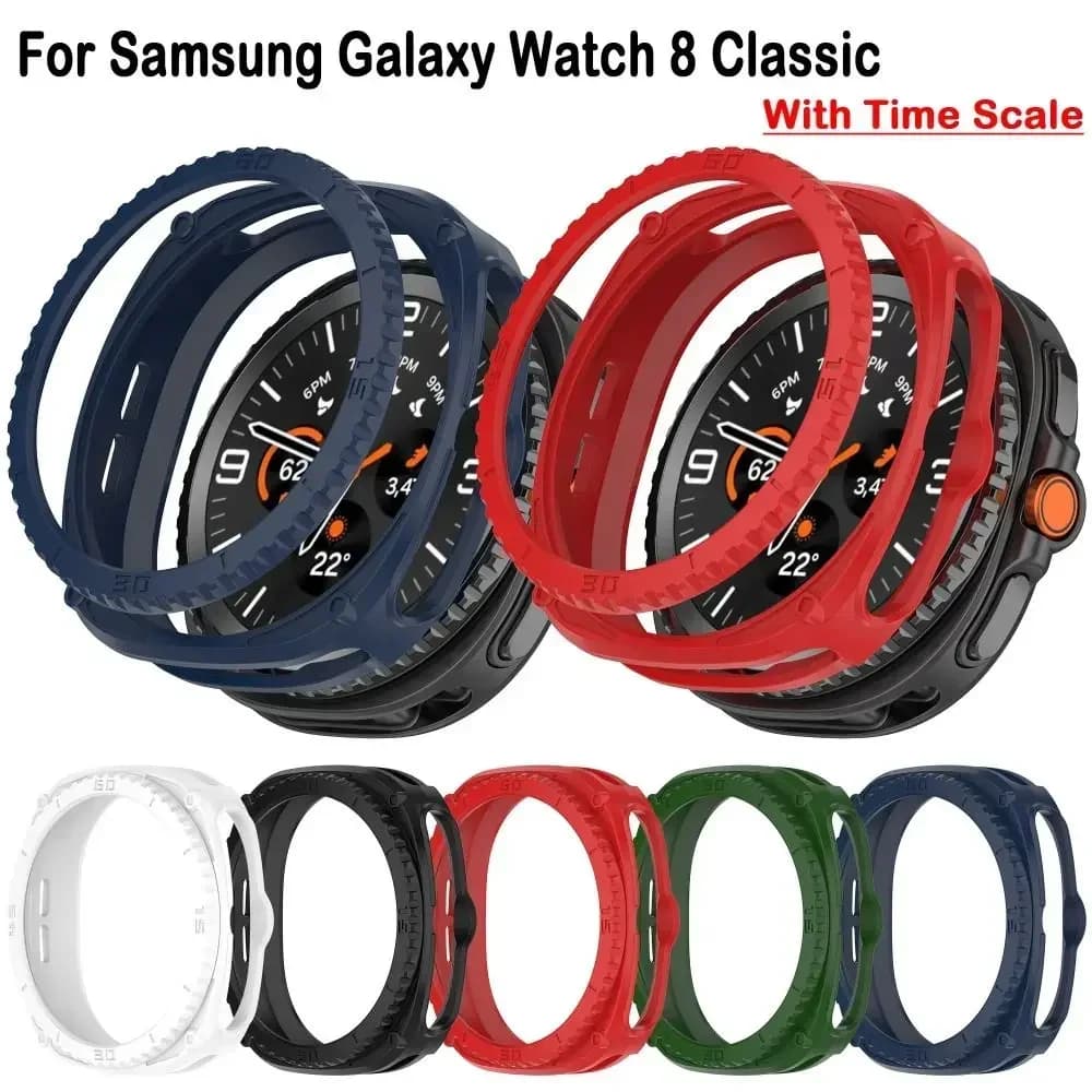 Custodia in TPU per Samsung Galaxy Watch 8 Classic Smartwatch Custodia protettiva in pelle Shell Protezione paraurti per Galaxy Watch8 Classic