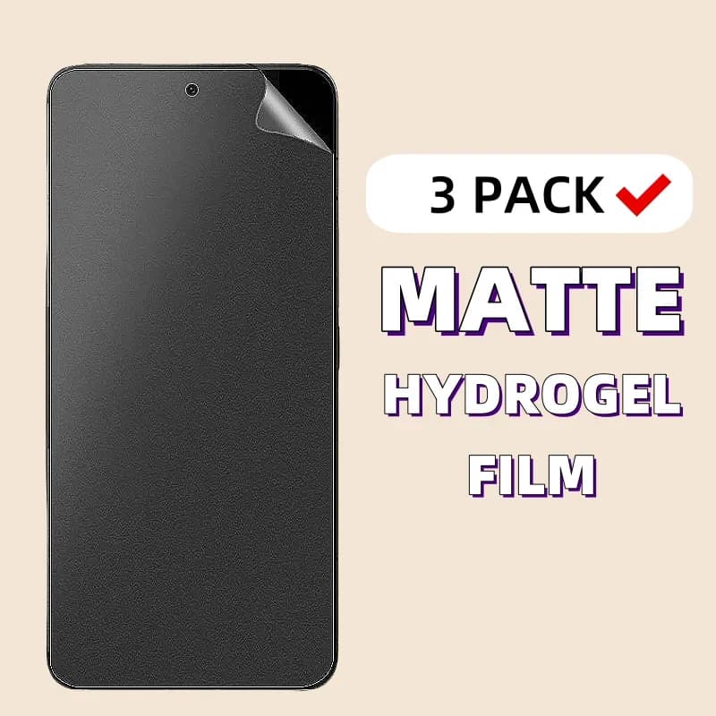 3 pezzi protezione schermo opaca a copertura totale per Redmi Note 14 13 Pro 12 11 10 ProPlus pellicola idrogel per Redmi Note 14 13 ProPlus pellicola