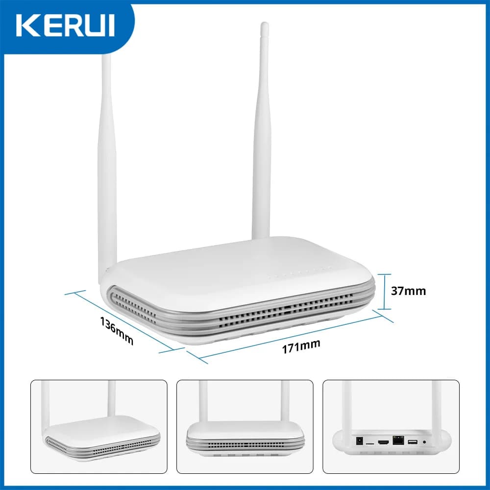 KERUI Mini Rete WIFI 8CH NVR Videoregistratore di Sorveglianza per la Sicurezza Domestica 3MP 5MP 2K Sistema di Telecamere Onvif XMEYE iCSee