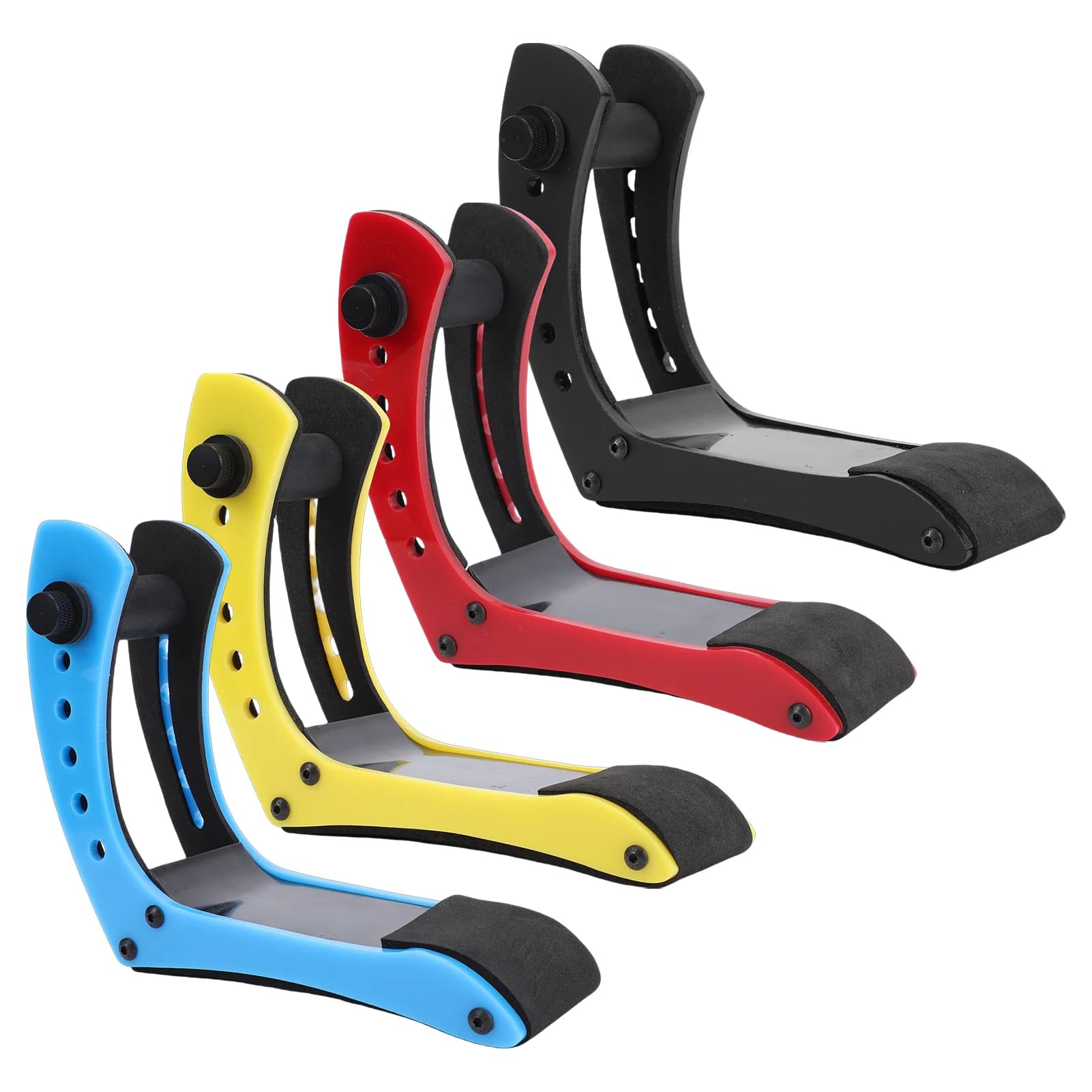 Electric Guitar Support Stand Holder 6 Position Height Adjustable Vertical Guitar Rack Stand for 35-55mm Thickness Leg Rest