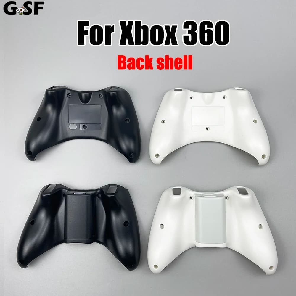 Plastic Black White Housing Shell Case For Xbox 360 Wireless/wired Controller Back Cover
