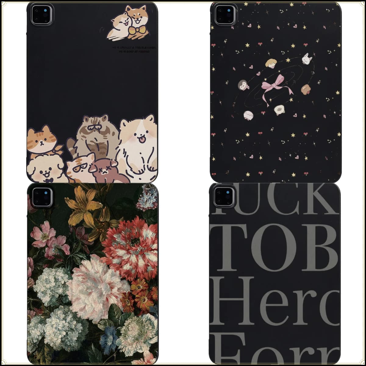 Custodia per Tablet con Pittura a Olio Vintage di Fiori per iPad Pro 11 2024 2025, Pro 13, Air 13, Air 11, Pro 10.5, 10.2, 9.7, Air 2, Mini 4, 3