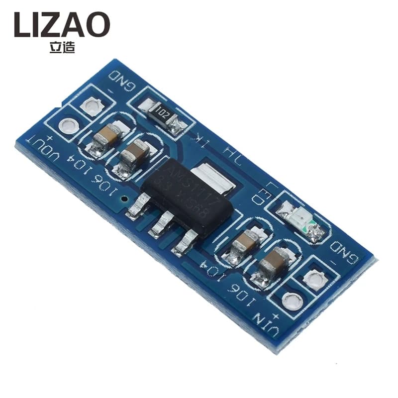 Modulo di Alimentazione Step-Down LIZAO AMS1117, Scheda Regolatore Lineare 1.2V/1.5V/1.8V/2.5V/3.3V/5.0V per Arduino