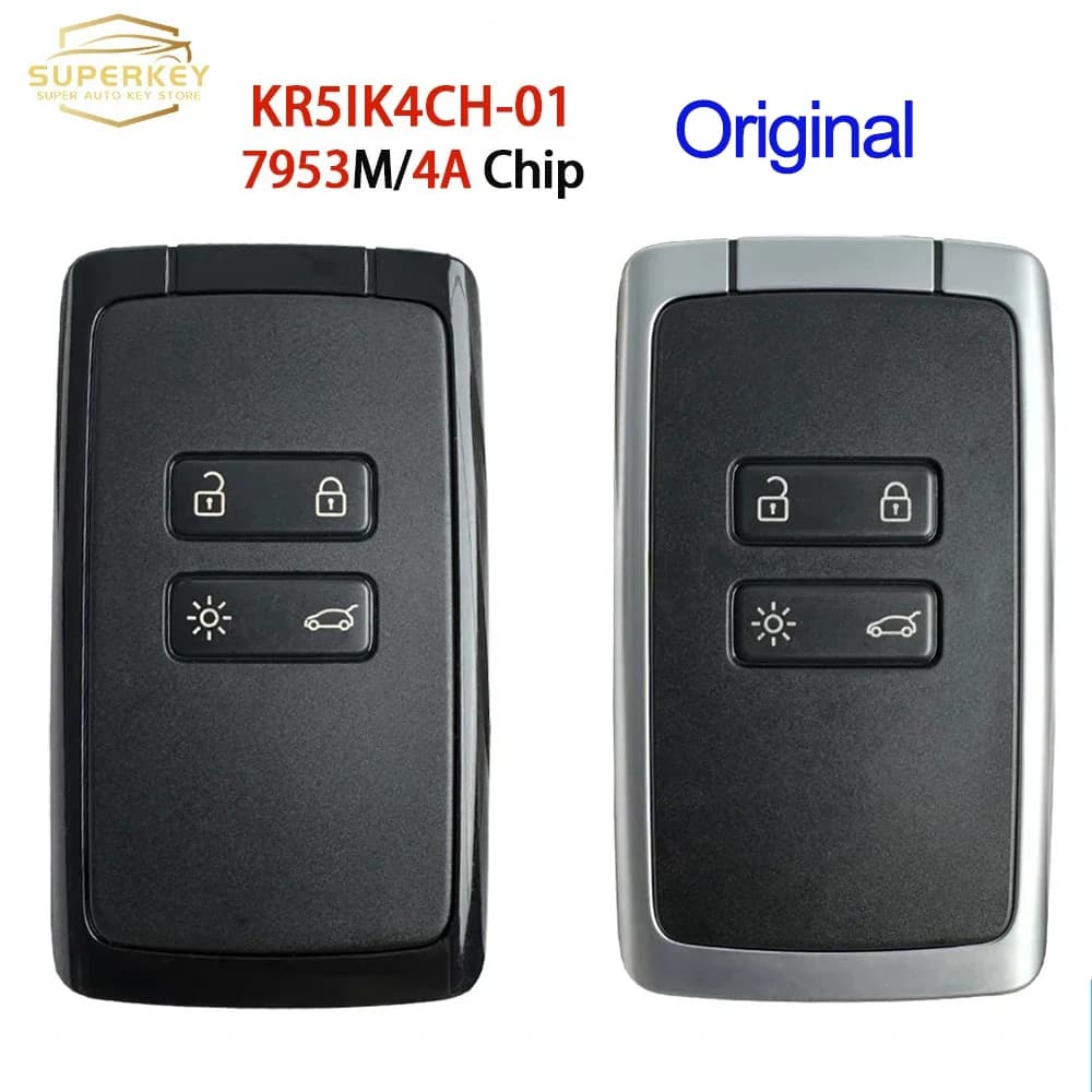 SUPERKEY Originale KR5IK4CH-01 Per Renault Megane 4 Talisman Espace 5 Kadjar Zoe2 Koleos Captur 434Mhz 4A Chip OEM Chiave Smart Card