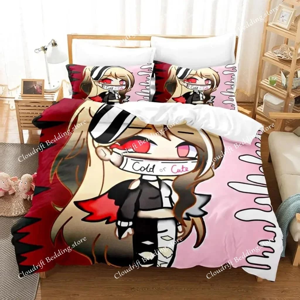 3D The Gacha Girl Bedding Sets Duvet Cover Set With Pillowcase Twin Full Queen King Bedclothes Bed Linen