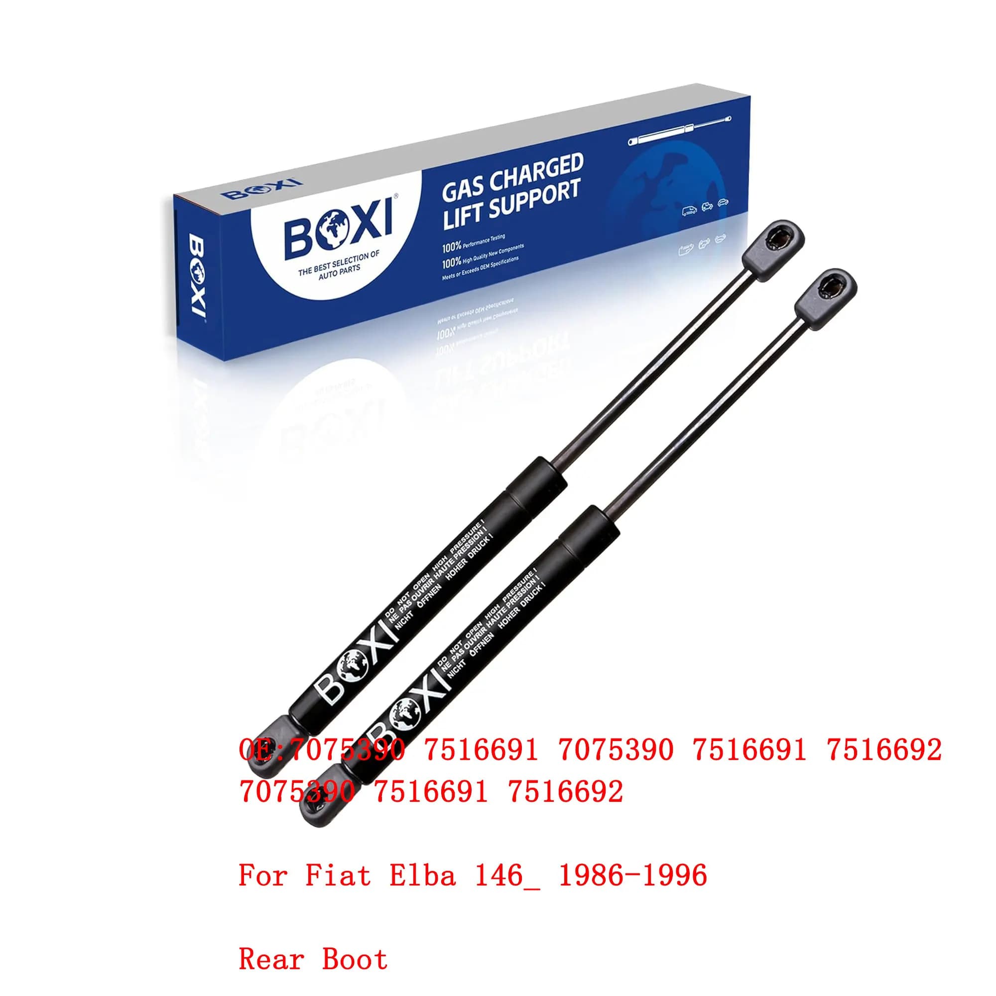 2Pcs Boot Shock Gas Spring Lift Support 7075390 7516691 7075390 7516691 7516692 For Fiat Elba 146 _ 1986 - 1996 Estate Strut
