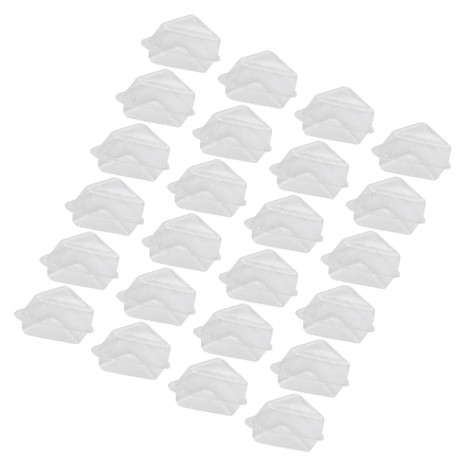 50 Piece Transparent Boxes, Plastic Containers Safes for Foods with Covers, Portals, Perdite Test, Cheesecake and Desserts