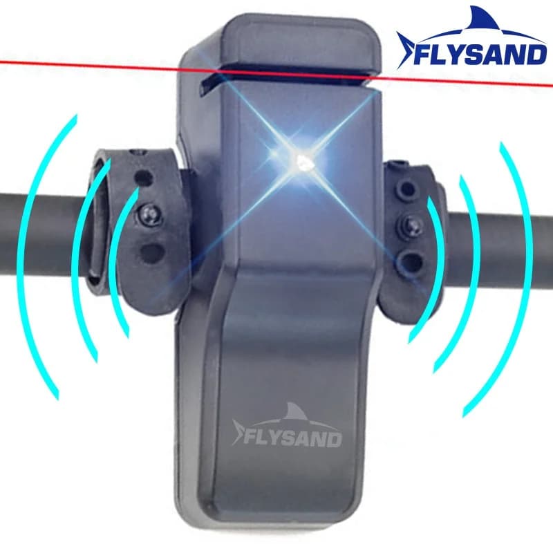 Digital Death Alarm for Carp Fishing Electronic LED Fishing Bell Notice Morse Indicator Band on Cane Fishing Accessories
