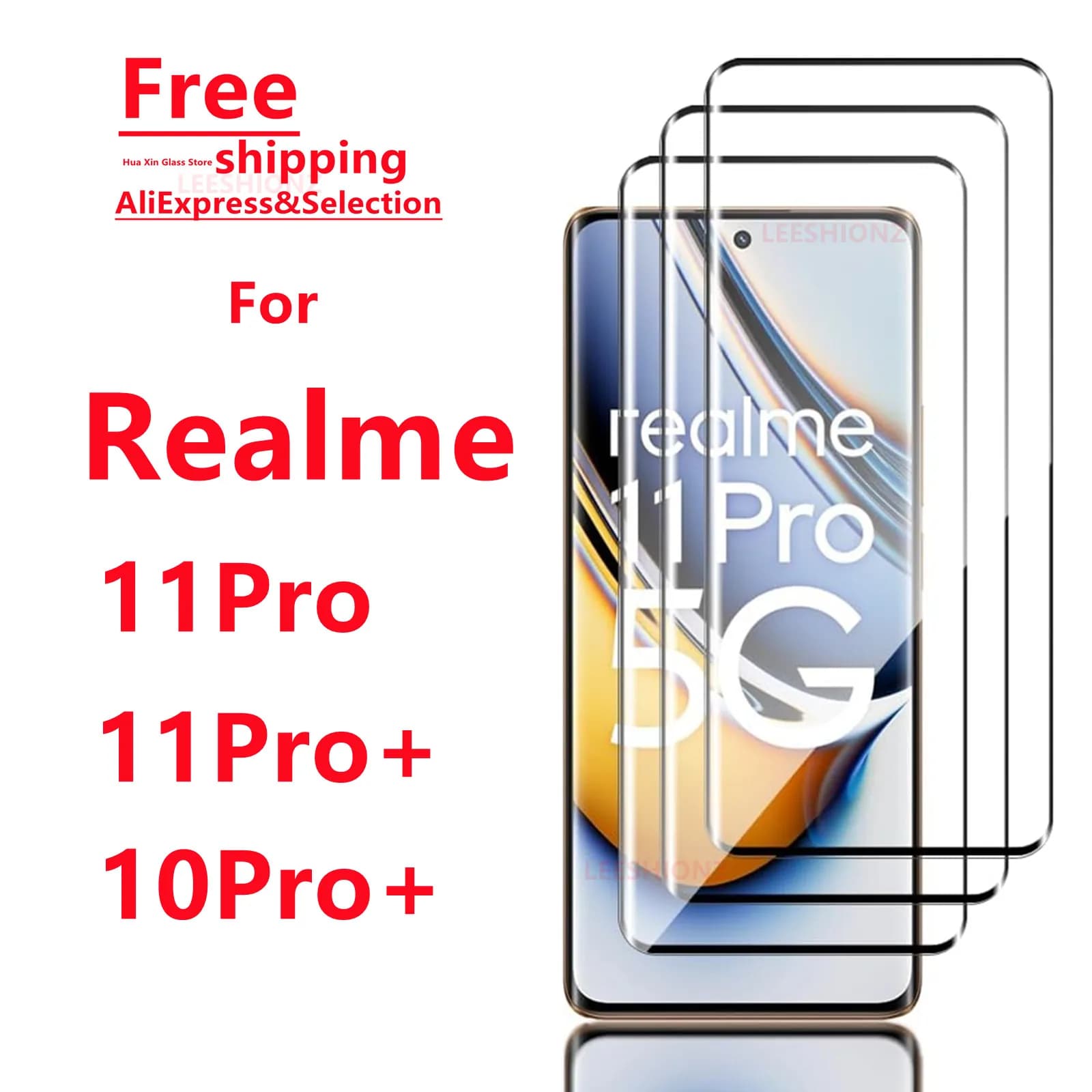 Pellicola Protettiva in Vetro Temperato per Realme 11 11Pro+ 10Pro+ - Protezione per Smartphone Adatta alla Serie Realme 11 11Pro+ 10Pro+