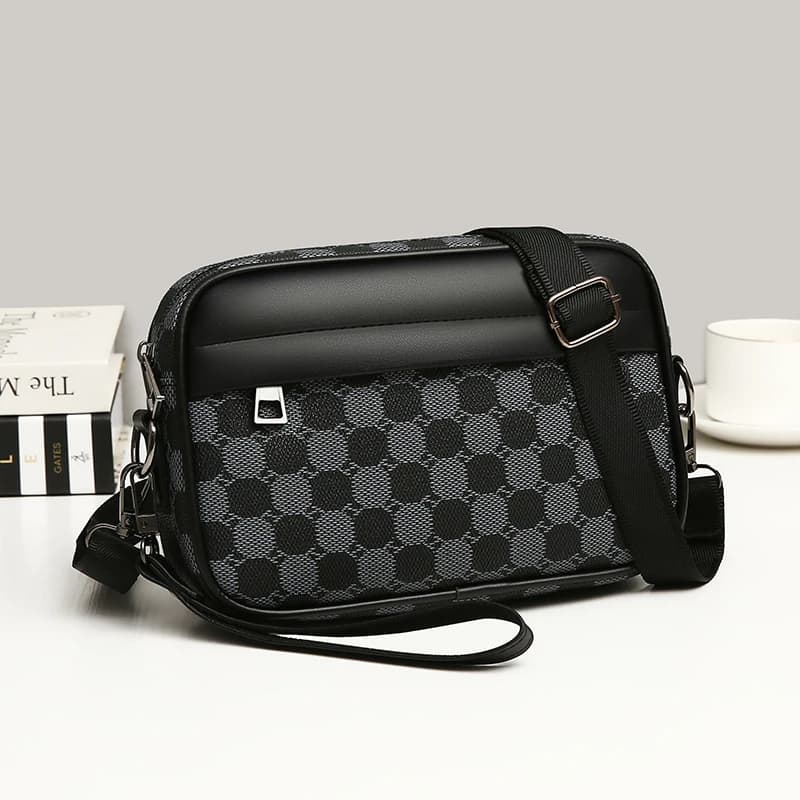 Borsa a tracolla da uomo in pelle PU, marsupio casual da viaggio, borsa a tracolla, pochette da uomo di design