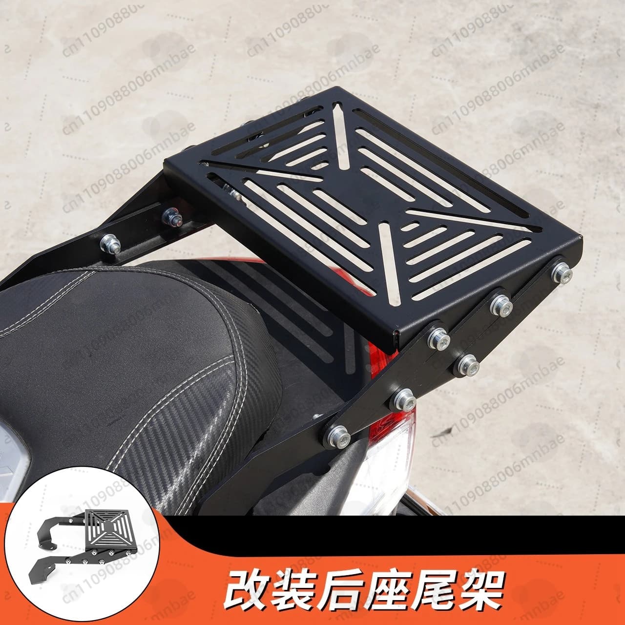 Supporto Telescopico Scorrevole per Bauletto Moto NMAX155 Nero - Portapacchi Attivo