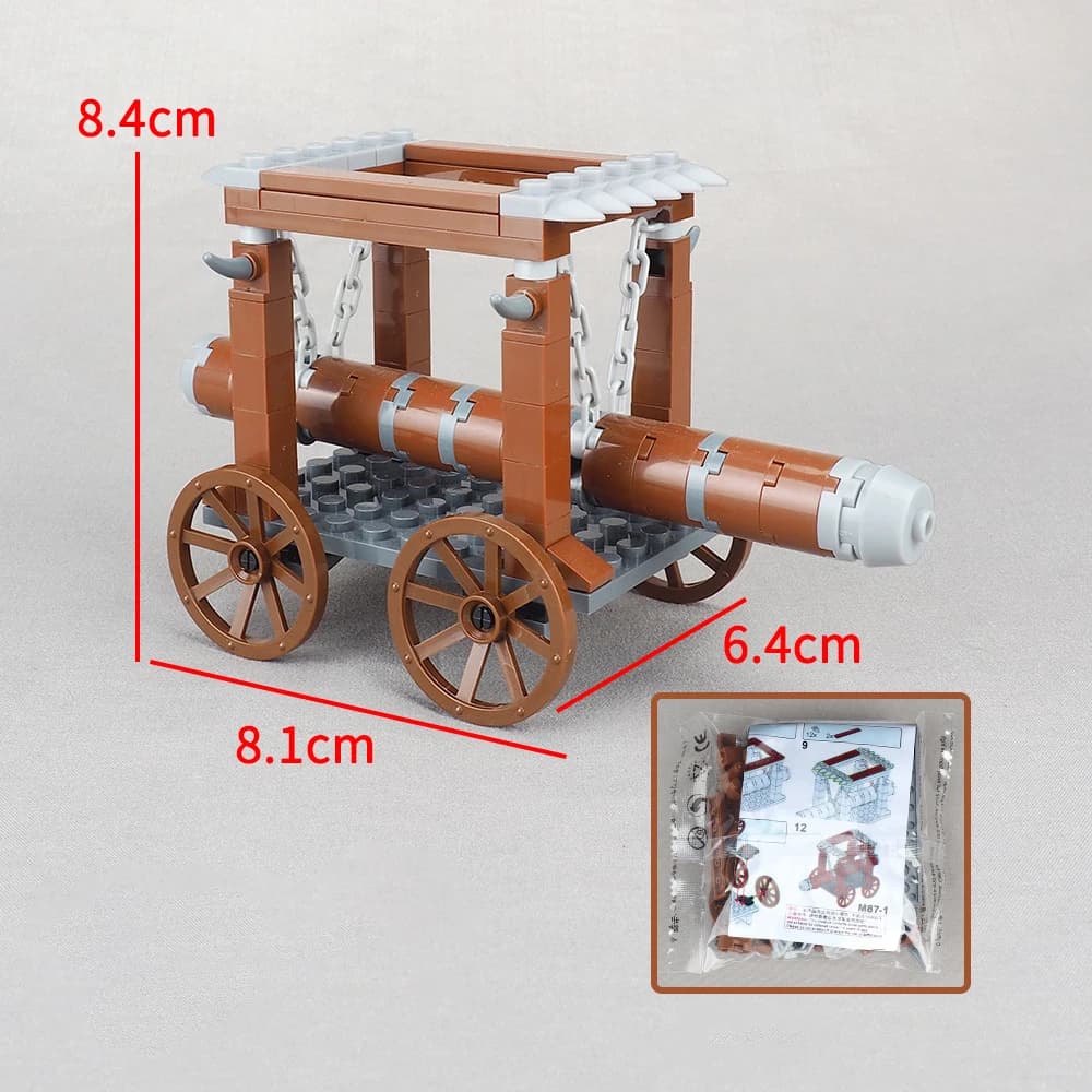 MOC 1PCS Guerre Antiche Soldato Romano Cancello Rotto Carrello di Legno Veicolo Building Blocks Kit Castello Attacco Auto Mattone Idea Giocattoli Regalo
