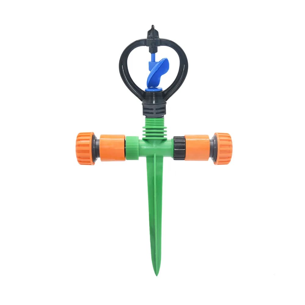 360 degree rotary garden lawn sprinkler for 1/2"3/4" hose Automatic rotating irrigation irrigation system