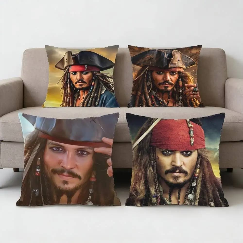Pirates of the Caribbean Pillow Case Sofa Living Room for Bedroom car Headboard Backrest Cushion Square Cushion Nap Time