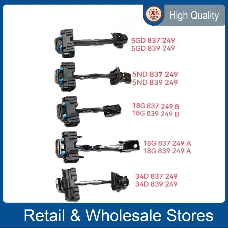 Cerniera della porta Cattura Limitazione Fermacorda e ganci Cinghia dell'asta di controllo per VW Audi 18G 839 249 B 18G 837 249 A 18G 839249 Un 34D 837249 34D 839249