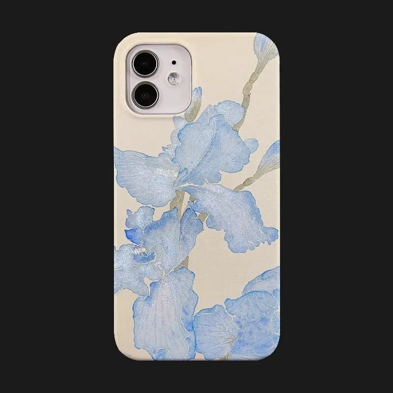 Vintage oil painting Flowers Phone Case for iPhone 16 15 14 13 12 11 Pro Max X XS XR XSMax 7 8 Plus Glossy Film Hard PC Cover