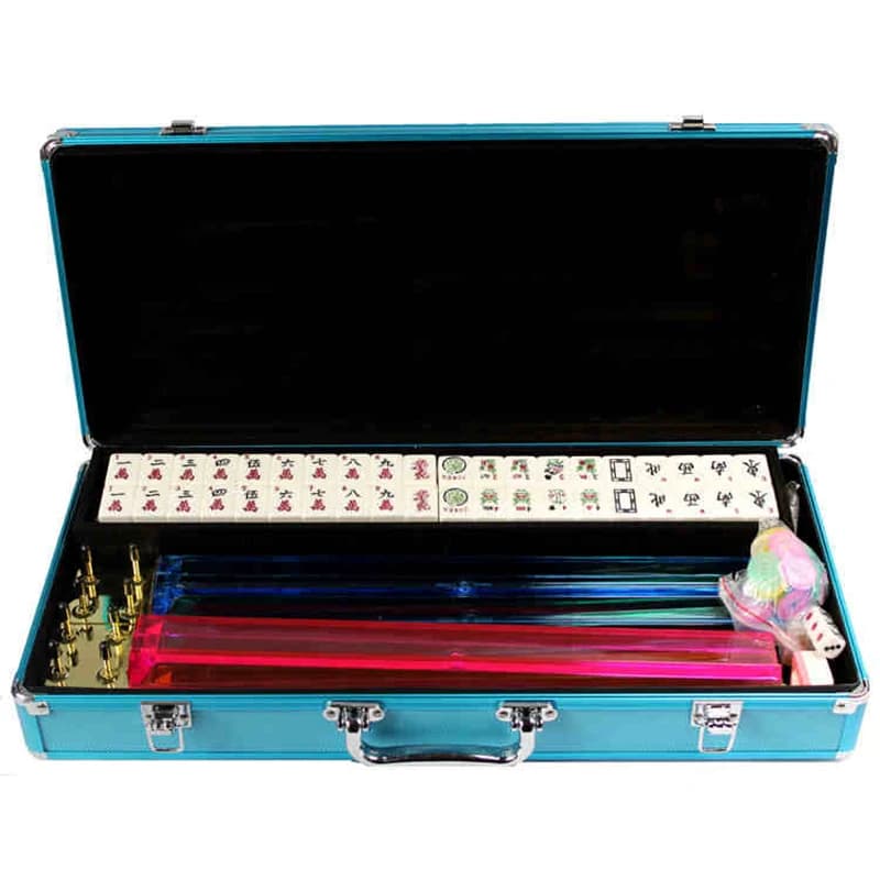 Mahjong americano da 160 pezzi, Mahjong domestico strofinato a mano, gioco da tavolo per famiglie con piastrelle occidentali da 30 mm, gioco da gioco straniero, regalo