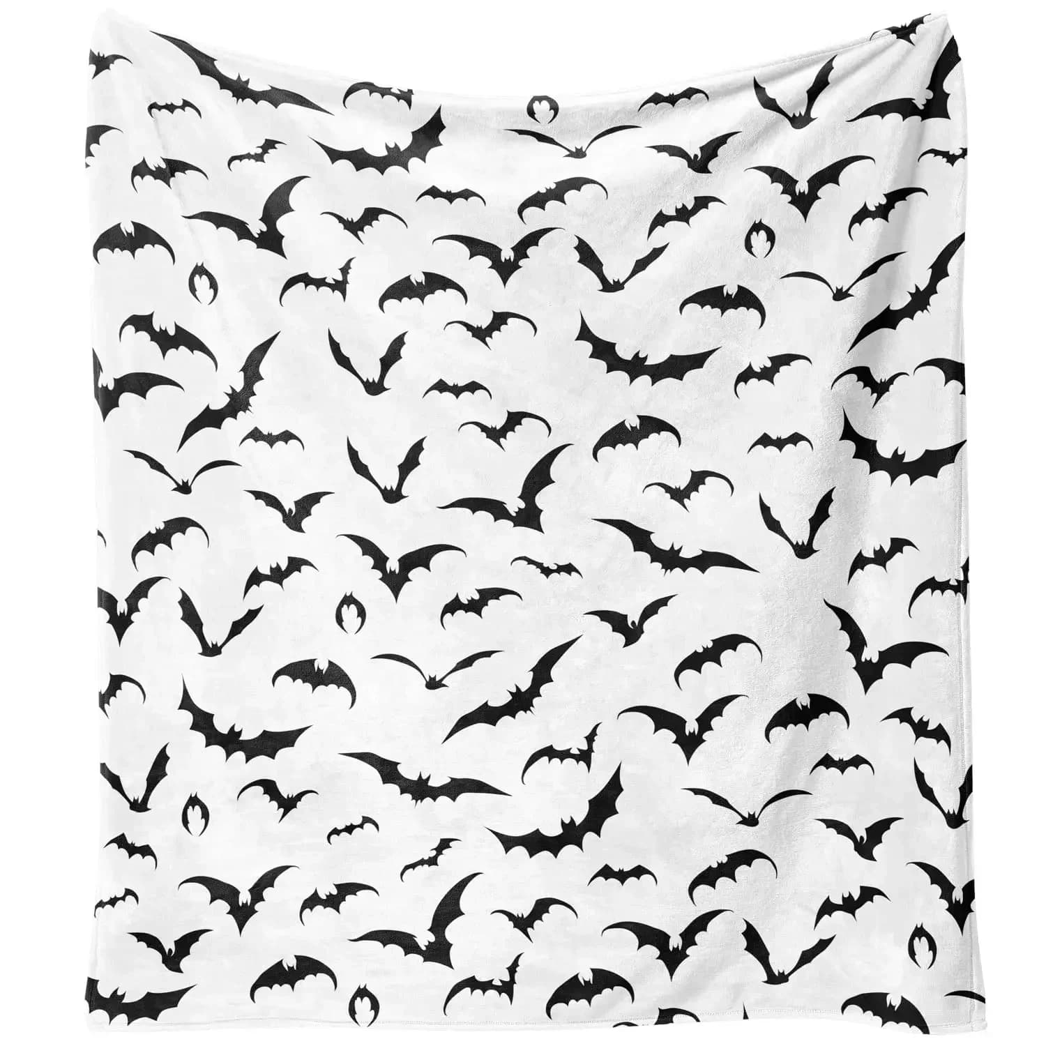 Pipistrelli coperte di tiro di Halloween coperta di flanella morbida animale adorabile per tutte le stagioni creature notturne divano letto coperte da ufficio