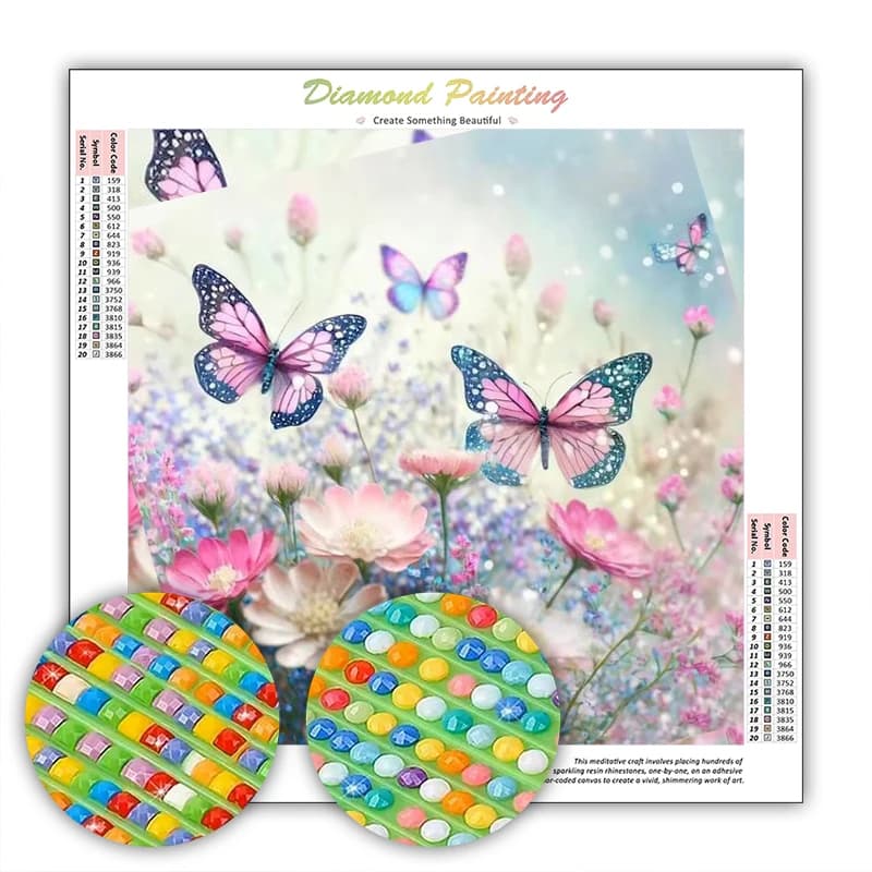 GATYZTORY 5D Diamond Painting Kit Pen Adults Crafts Diamond Embroidery Animals Butterfly Wall Art Picture Diy Gift Needle Arts