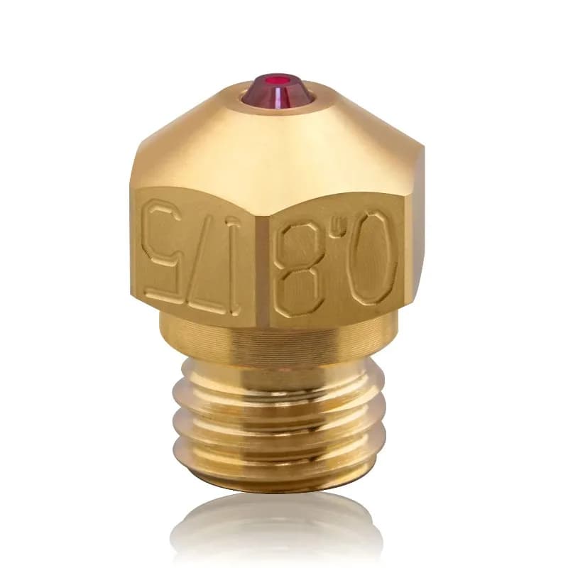 Super Wear-resistant Ruby Nozzle for 3D Printer, M6 Thread, High Precision Extruder Nozzle for 1.75mm Filament