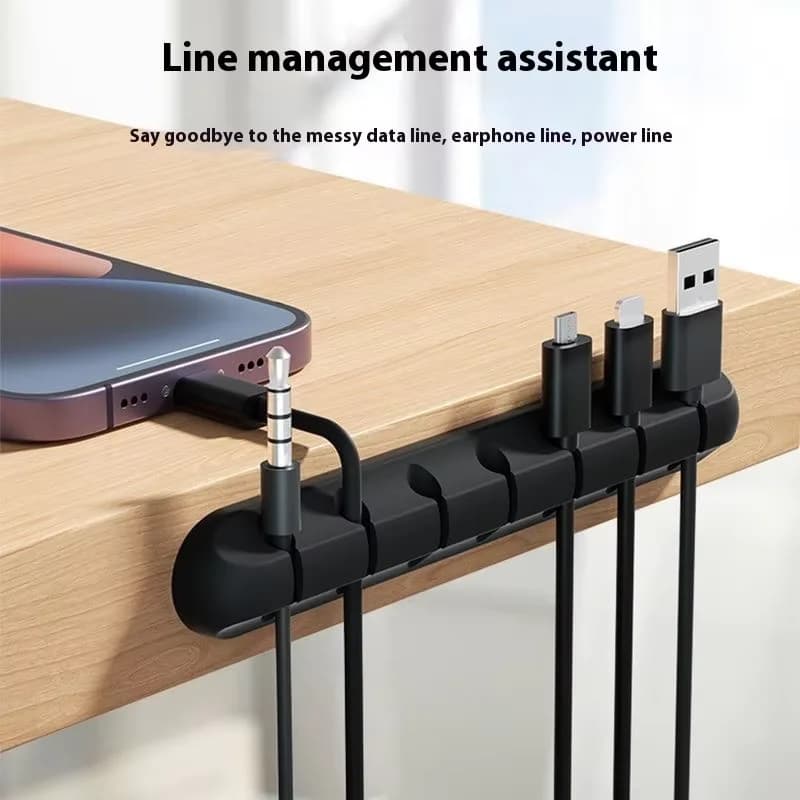 Desktop cable organizer, mobile phone charging cable, data cable organizer, network wiring fixture, storage bundle buckle