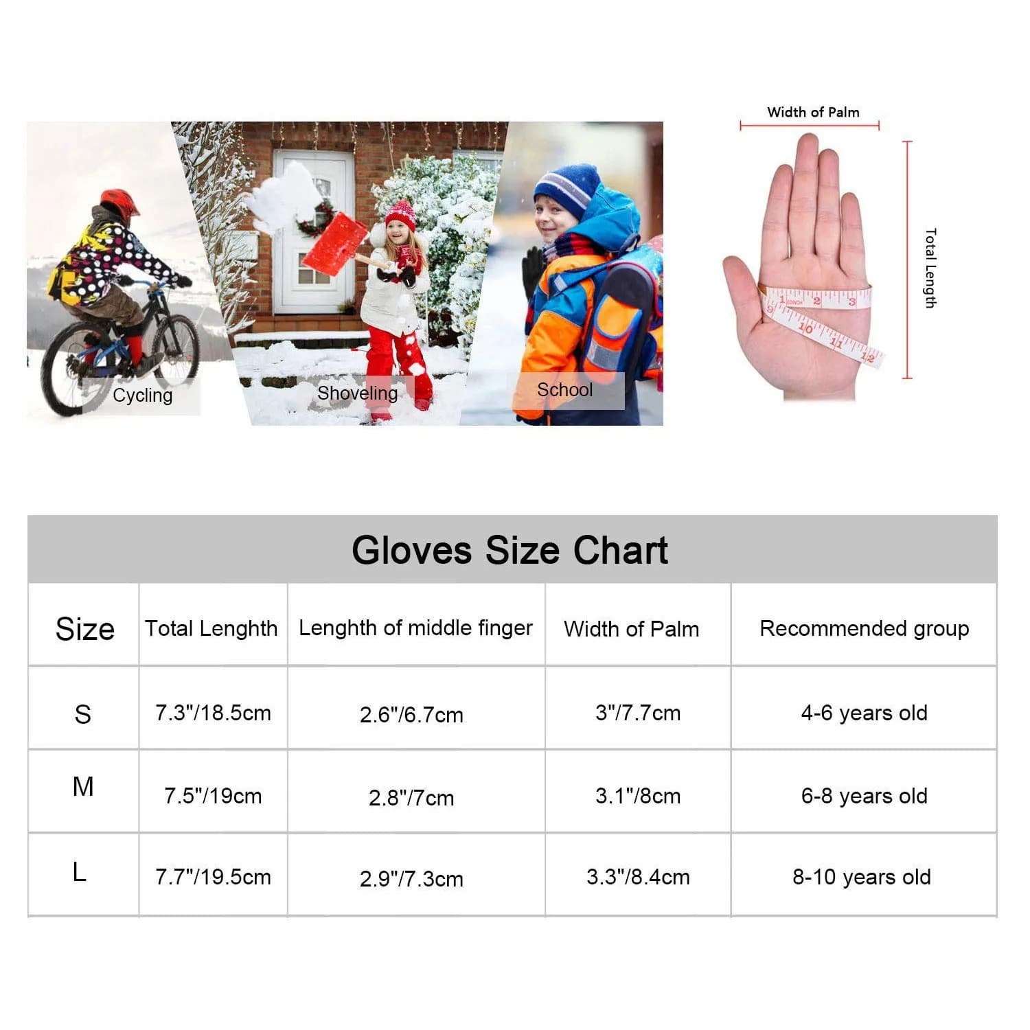 【GRANDE SCONTO】Guanti invernali per bambini Guanti da ciclismo Guanti per bambini Caldi, impermeabili, antivento, antiscivolo, per ragazzi e ragazze, sport all'aria aperta