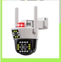 4 "4MP UHD Eseecloud APP Dual Lens Wireless PTZ IP Dome Camera a colori AI Rilevazione umanoide Sicurezza domestica CCTV Baby Monitor