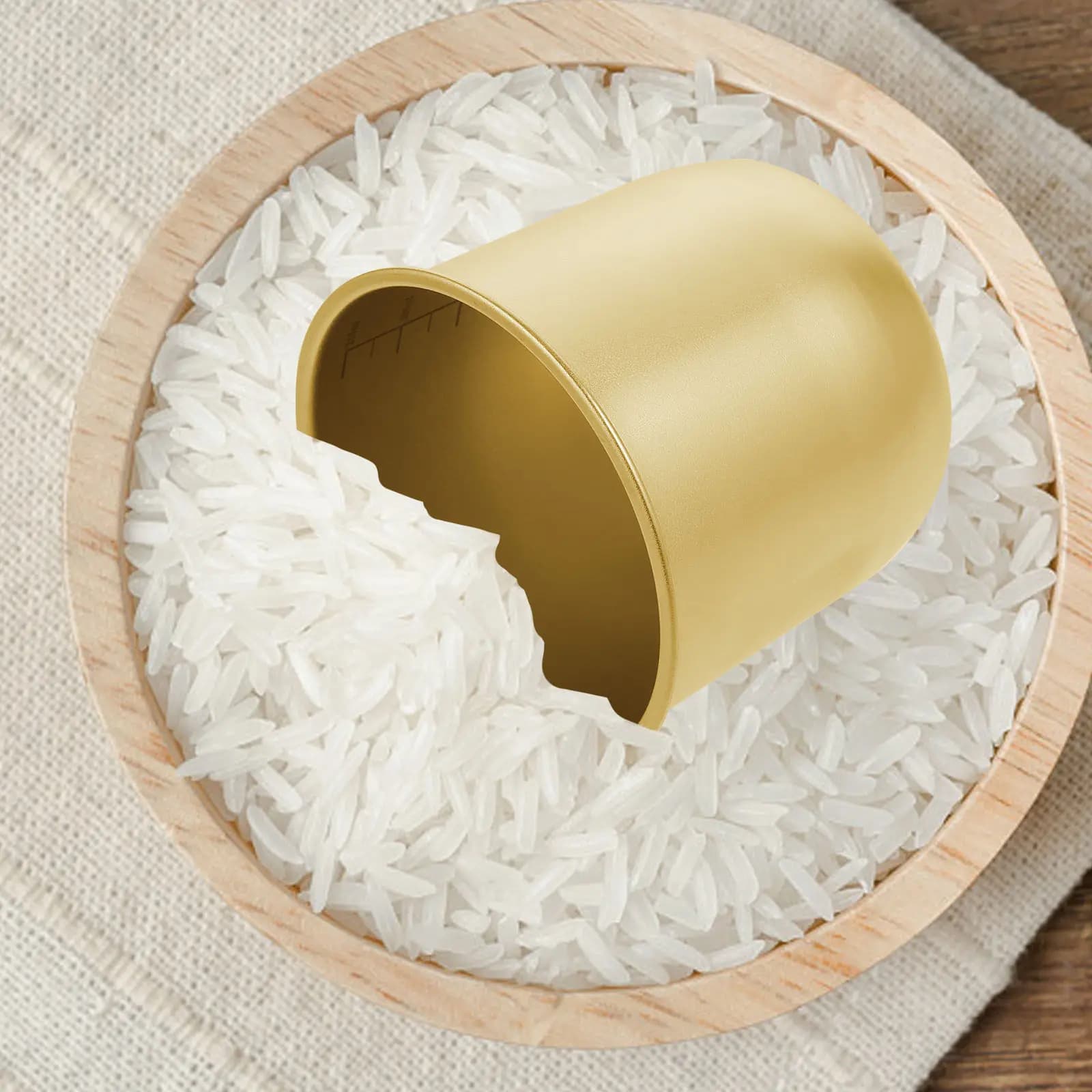 Stainless Steel Rice Measuring Cup Kitchen Measuring Cup Baking Cooking Holder Clear Scale Precise Food Safe Container