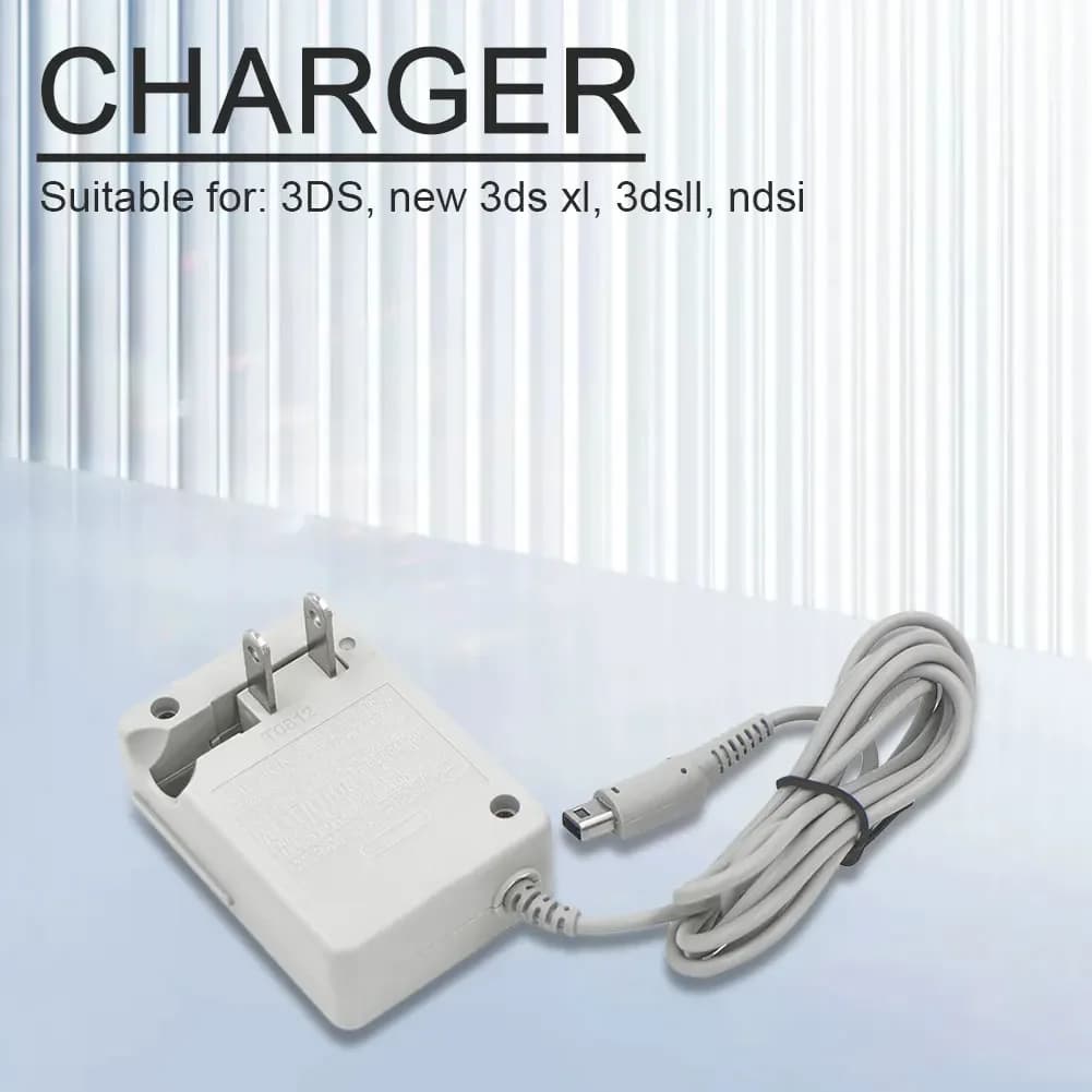 AC110V-240V US Power Adapter With Foldable Prong EU Plug Wall Charger Power-Supply Charging Adapters For 3DS/ NEW 3DS XL/ NDSI