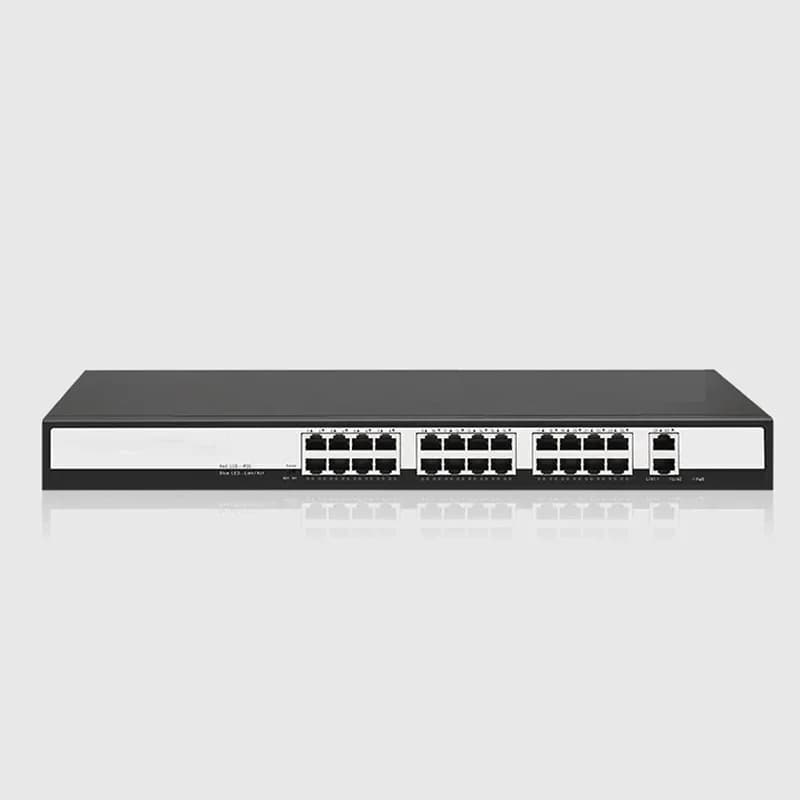 Switch PoE a 24 porte e 2 porte Uplink Ethernet 10/100Mbps per sistemi di sicurezza e telecamere IP - Offerta imperdibile