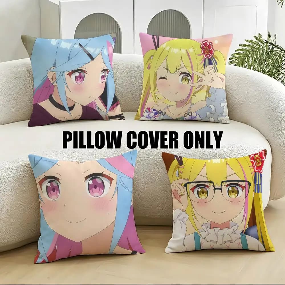 Fodere per cuscini morbide in peluche a tema 'La Ciotola delle Insalate degli Eccentrici' - Set da 4 pezzi 40x40 45x45 per divano e camera da letto