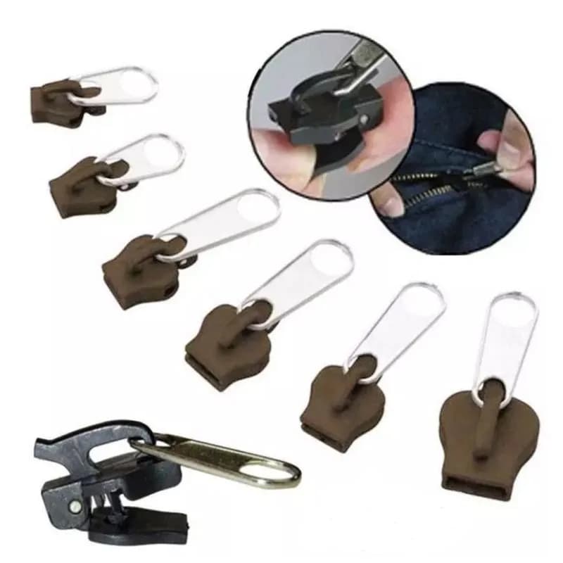 Nuova cerniera istantanea universale Kit di riparazione cerniera fissa istantanea sostituzione Zip Slider denti salvataggio nuovo Design per cucire fai da te