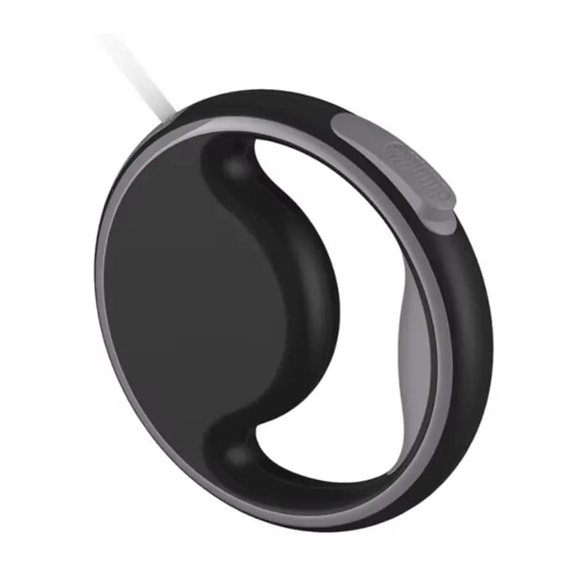 AUAU - Guinzaglio Retrattile Portatile per Cani con Anello, 3 Metri, Luce LED Integrata, Corda di Trazione per Cuccioli, Collare per Animali Domestici