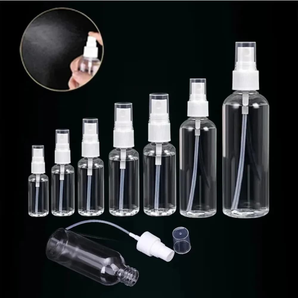 Flacone spray da viaggio da 2/10 pezzi da 3,38 once - Nebbia fine, contenitore in plastica riutilizzabile a prova di perdite per cosmetici, oli essenziali, shampoo,