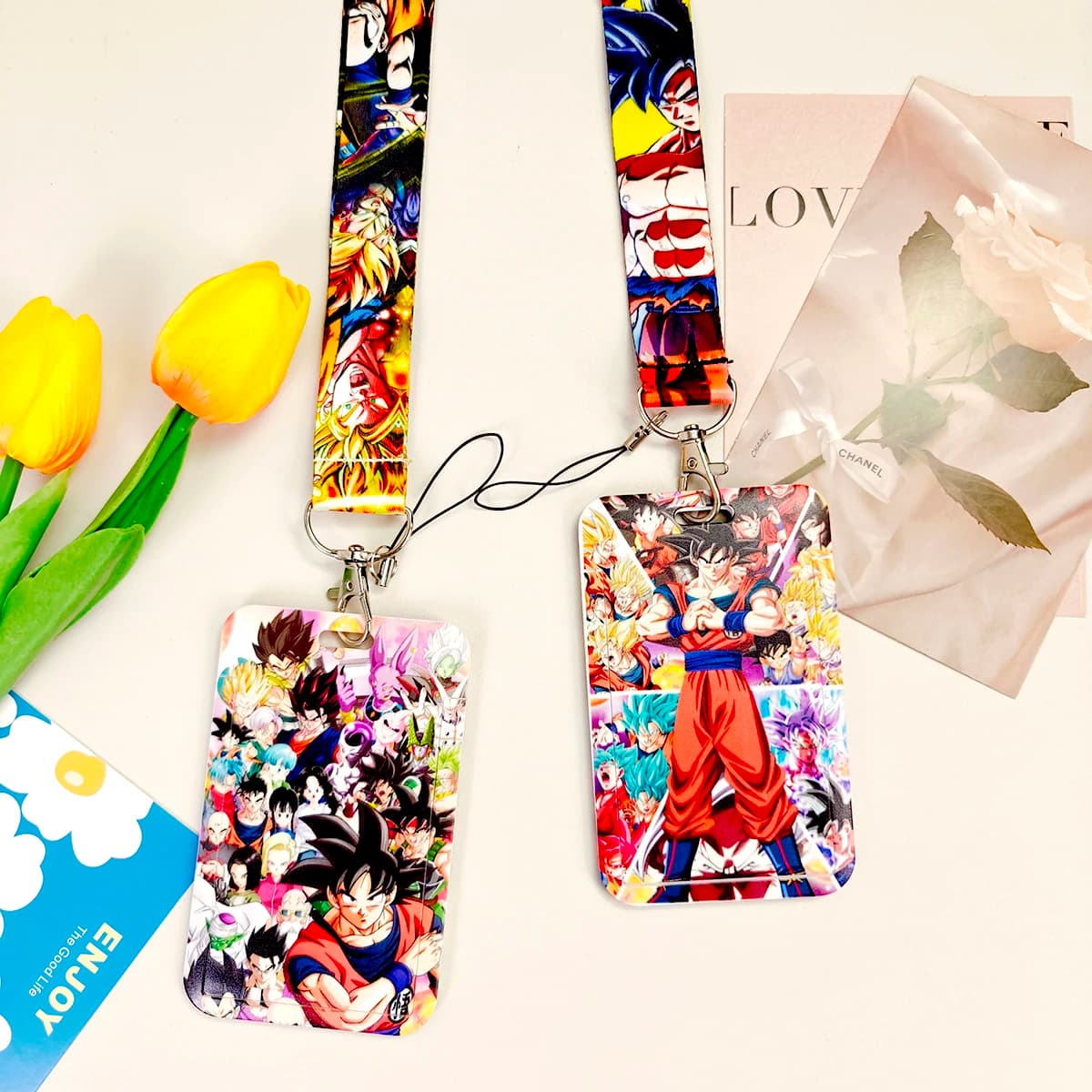 Wholesale anime film frames for keys Badge Card shoulder strap Gym keychain Cordino Keychain with rope hanging DIY