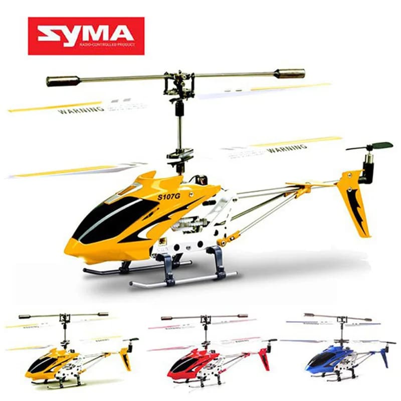 Nuovo originale Syma S107g elicottero telecomandato a tre canali anti-collisione anti-goccia dotato di aeromobili in lega giroscopica