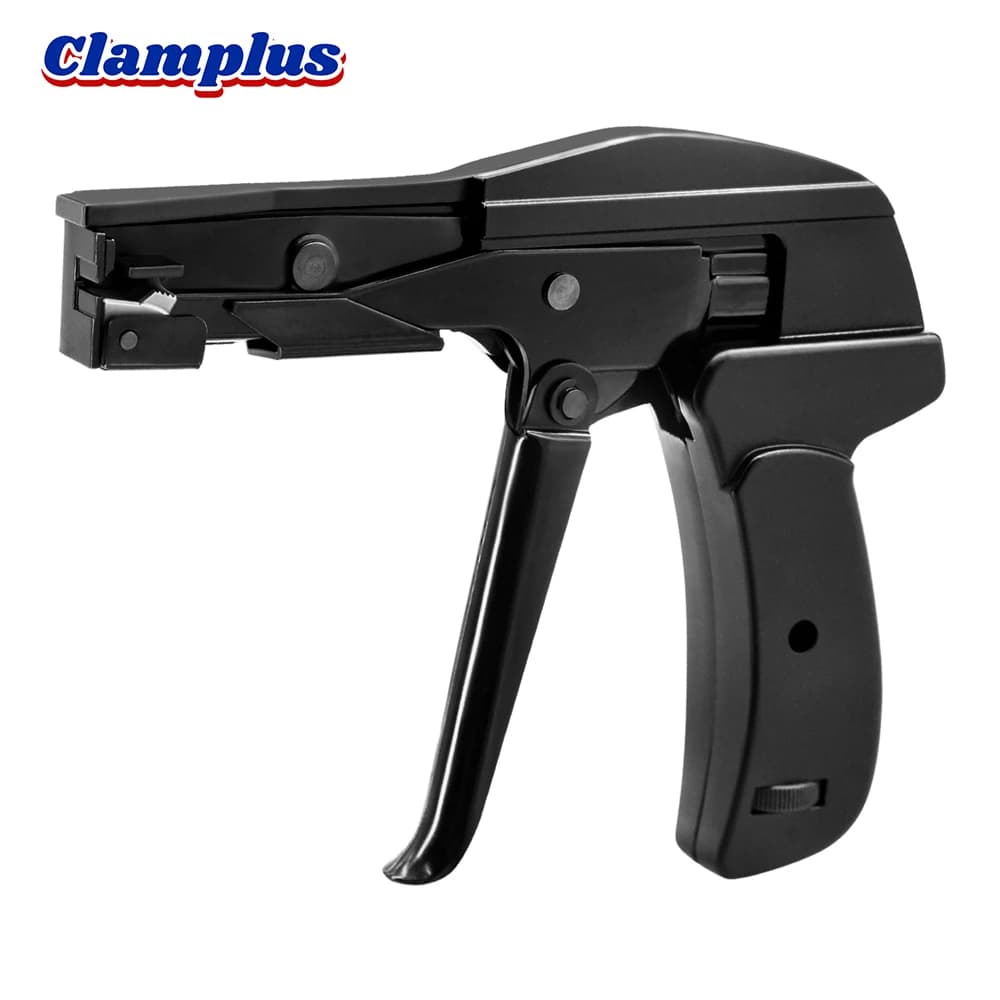 Fascette per cavi in lega di alluminio Pistola da 1,8-6,5 mm Ampia gamma, Strumento per fascette con cerniera a cricchetto per cinghie in nylon, Pinza per legare cavi per utensili manuali