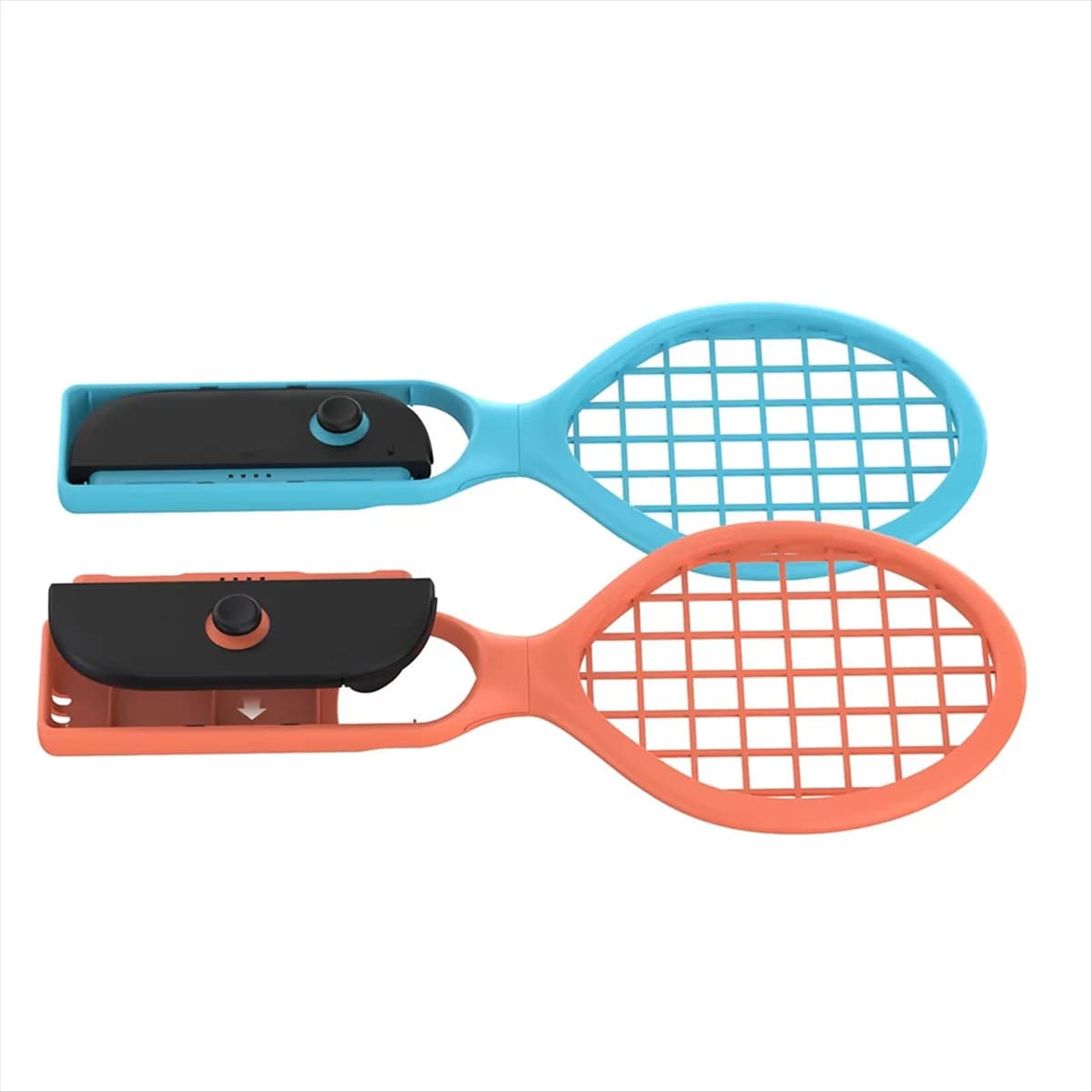 Racchetta da tennis da 2 pezzi per Switch 2 manopole per controller cinturino da polso accessori da tennis esperienza di gioco migliorata