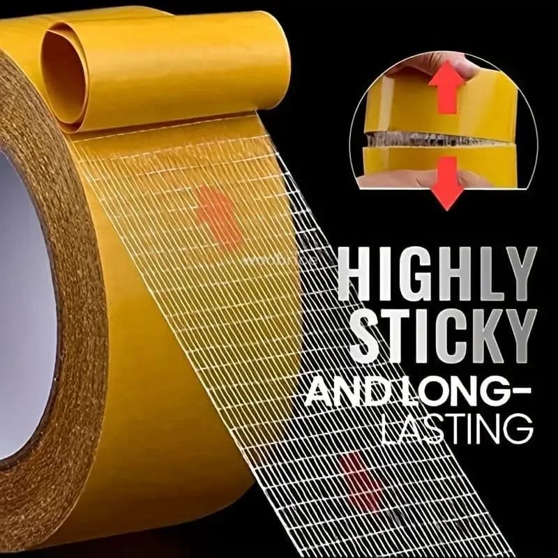 Extra powerful biadhesive tape, super durable biadhesive tape, anti-slip, waterproof, translucent, for kitchen and bathroom