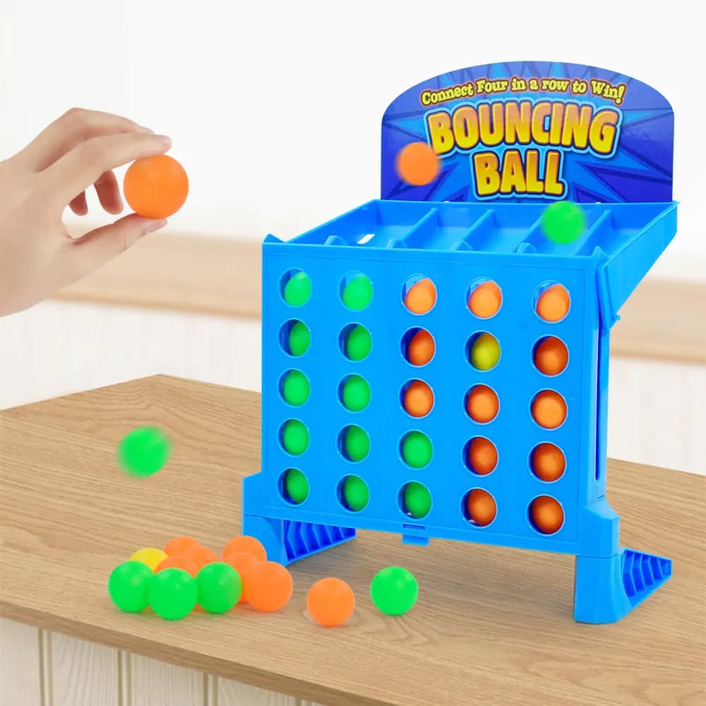 Puzzle da tavolo Doppio giocatore Catapulta Divertimento Palla quadrupla Mini gioco competitivo per proiezione di dita Gioco da tavolo per feste giocattolo
