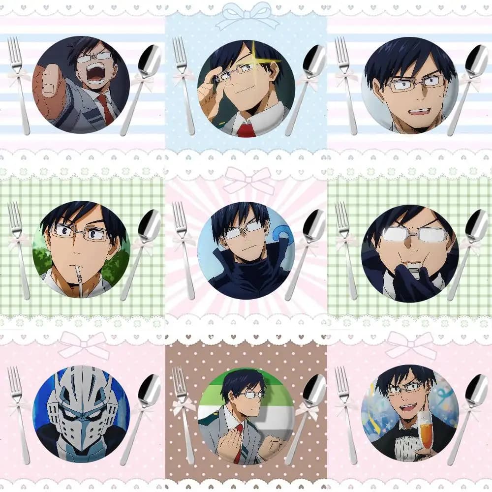 Anime Tenya Iida Cool Badge Pins per amico, zaino, abbigliamento, accessori da collezione, regalo di gioielli
