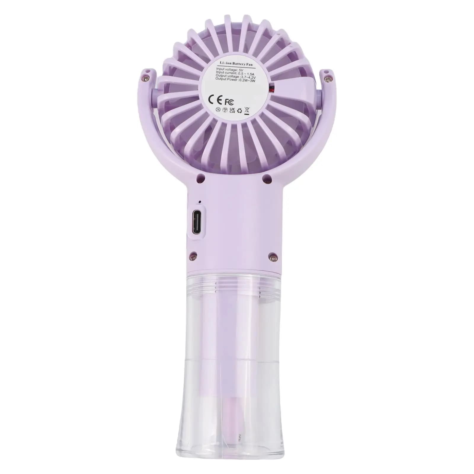 Ventola di raffreddamento ad acqua portatile USB ricaricabile portatile piccolo dispositivo di raffreddamento dell'aria ventola umidificatore a spruzzo di raffreddamento estate a basso rumore