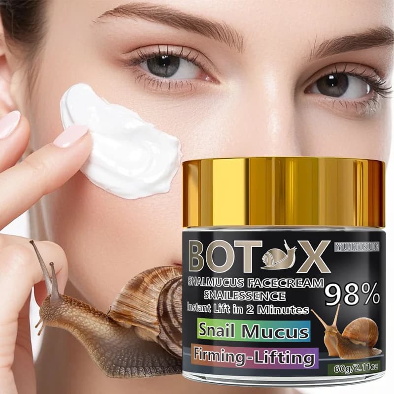 YUITIKUE BOTAX 98% face cream with snail, instant lifting effect in 2 minutes, firming and lifting for face, neck and body