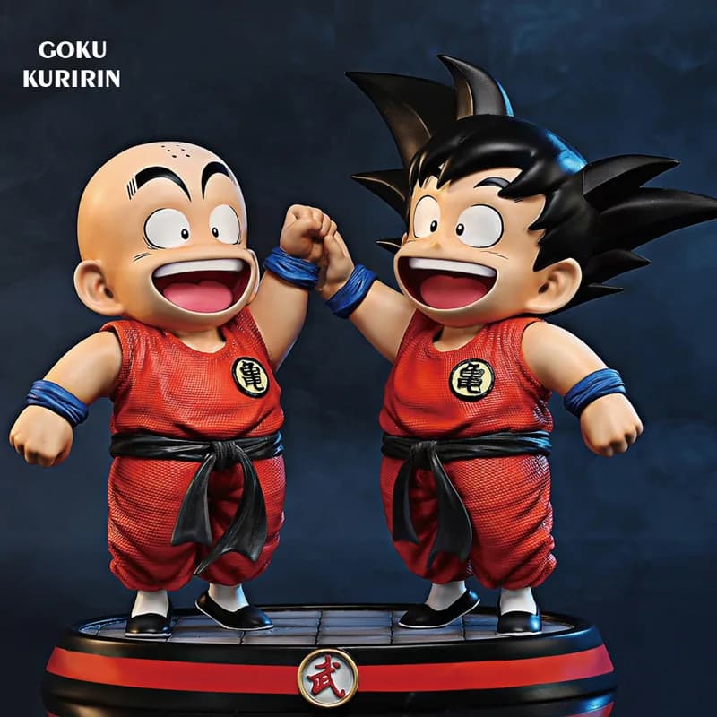 Action Figure Anime Dragon Ball Z per Bambini, Goku e Kuririn, Modellini in PVC da Collezione, Regalo per Bambini 14cm
