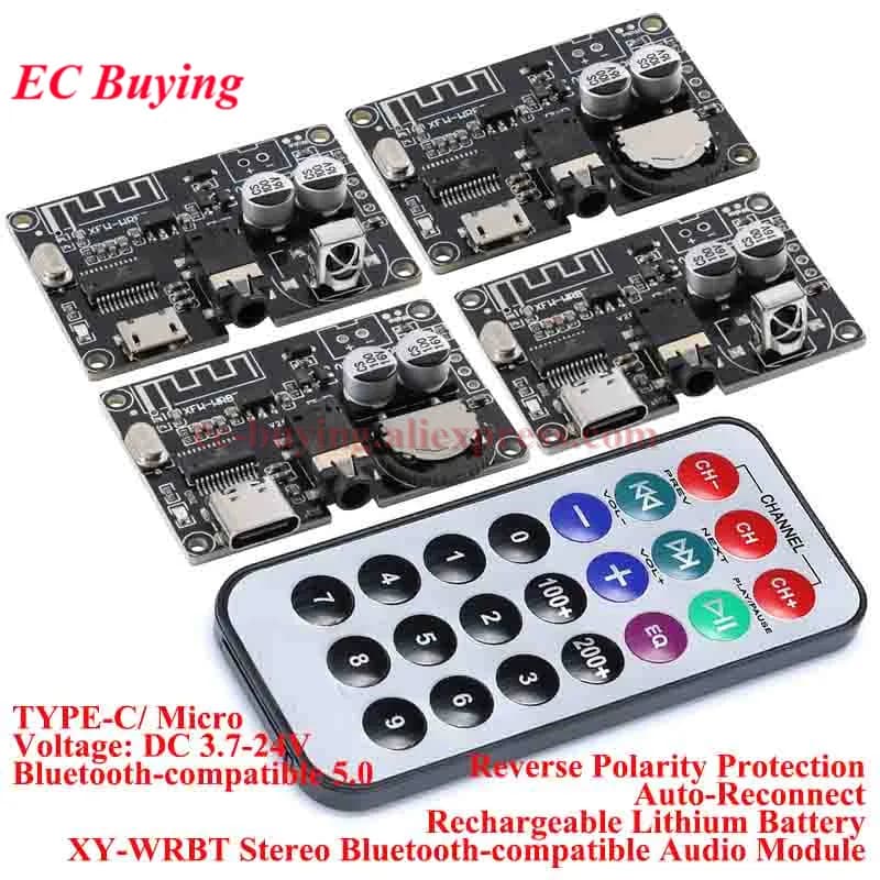 Ricevitore audio 5.0 compatibile con Bluetooth Scheda di decodifica MP3 Lossless Modulo altoparlante musicale stereo wireless XY-WRBT TYPE-C Micro fai da te