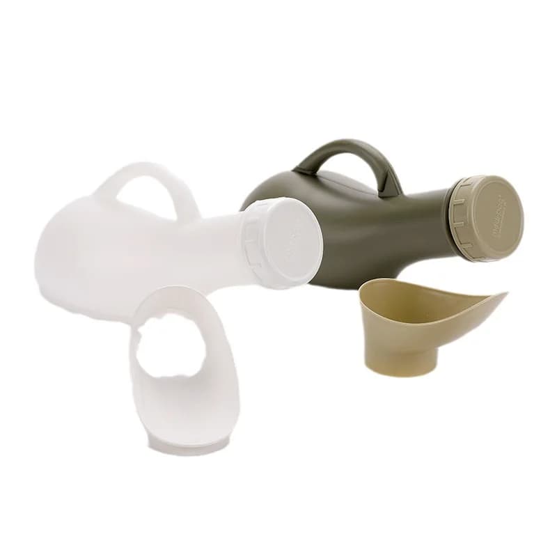 Orinatoio Portatile in Plastica con Tappe per Viaggi, Camping, Car - Lightweight and Practical for Men
