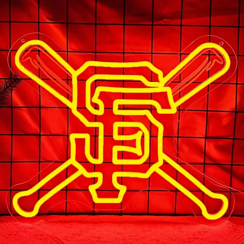 Insegna al Neon a Tema Baseball, Luce LED da Parete per Club Sportivi, Bar, Garage, Sale Giochi, Camere da Letto, Decorazione e Regalo