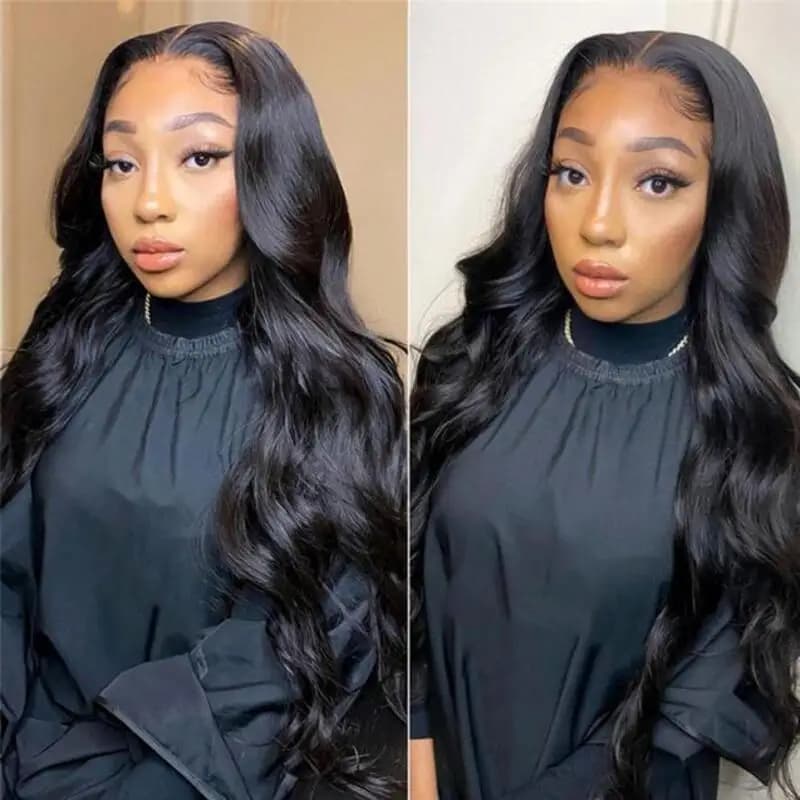 Body wave 13x6 front wigs in lace human hair 180% density 13x 4 front wigs in lace human hair for women Pre lace with baby hair