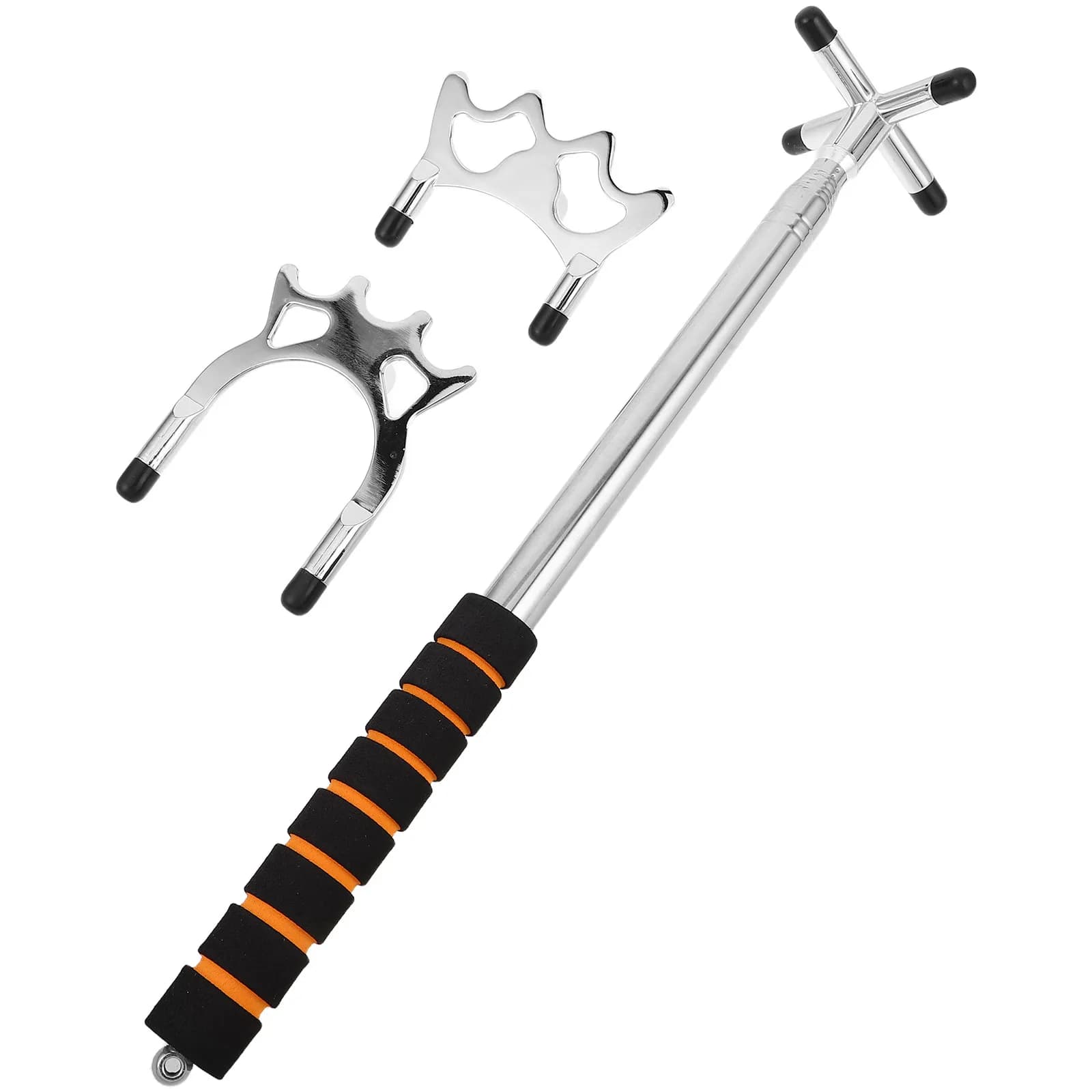 Set Ponte per Stecca da Biliardo Retrattile in Acciaio Inossidabile, Ponte Telescopico per Stecca da Biliardo con Testa Rimovibile per Tavolo da Biliardo